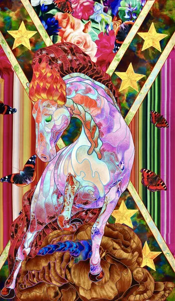 Vibrant Magic Horse, wall art by Kostyantin Malginov