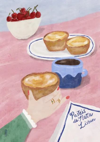 Lisbon Custard Tarts, wall art by Dirkie Nell