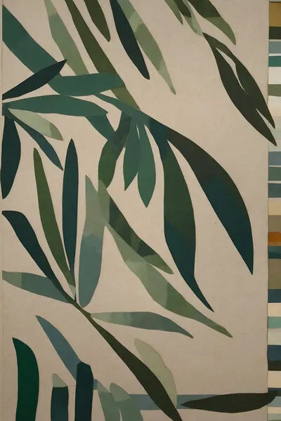 Leafy Mosaics, wall art by THE MIUUS STUDIO