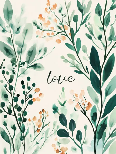 Whispering Leaves, wall art by Treechild