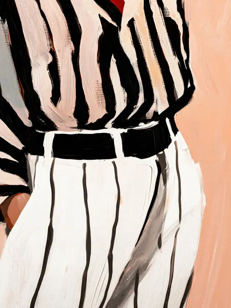 Stripe Elegance, wall art by Treechild