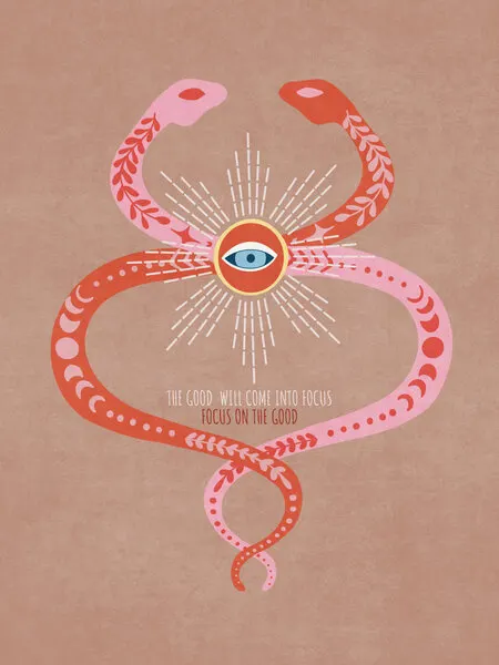 Serpent's Visionary Eye, wall art by Emel Tunaboylu