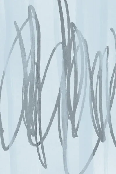 Cobalt Scribbles, wall art by uplusmestudio