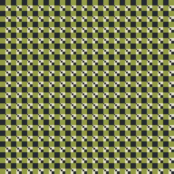 Olive Pixel Grid, wall art by Little Dean