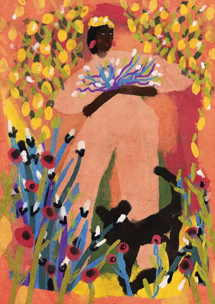 My lemon garden, wall art by Raissa Oltmanns