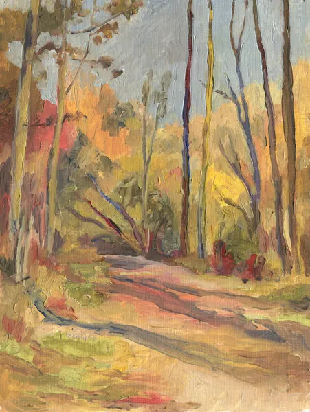 Peaceful Autumn Path, wall art by Catalina Somolinos