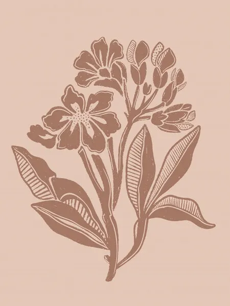 Earthy Botanical Blooms, wall art by Nikita Jariwala