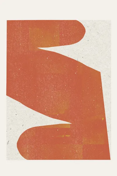 Orange Silhouette, wall art by THE MIUUS STUDIO