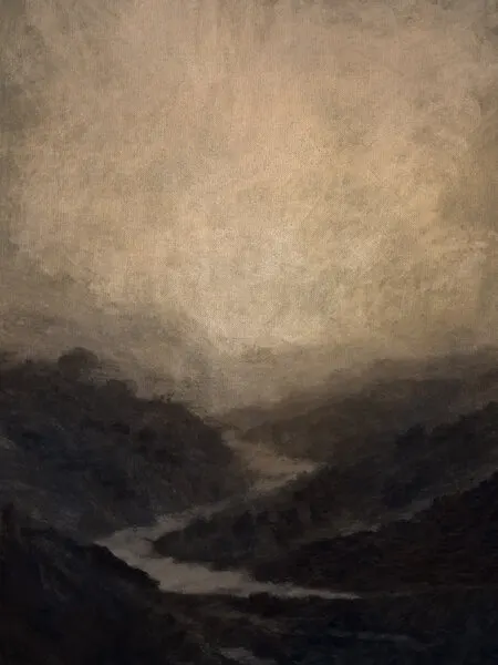 Highland River, wall art by Dan Hobday