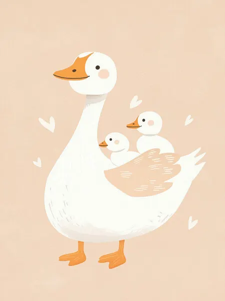 Duckling Joyride, wall art by Treechild