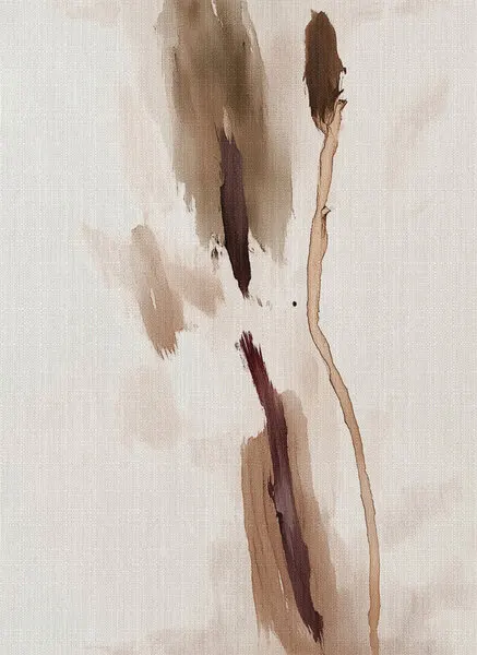 Organic Brown Strokes, wall art by Alma