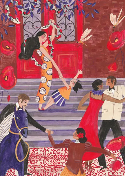 Year of the snake, wall art by Caroline Bonne Müller