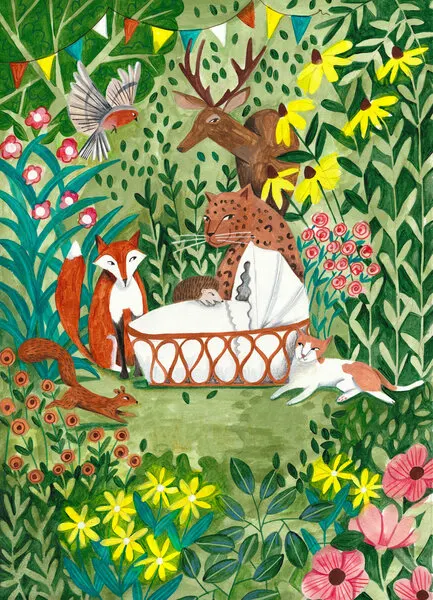 Welcome to the forest, wall art by Caroline Bonne Müller