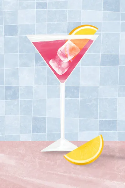 Pink Summer Martini, wall art by EMELIEmaria