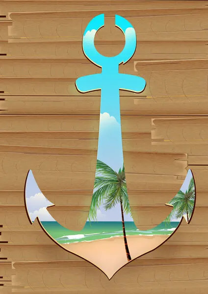 Anchor Beach Paradise, wall art by Nicholas