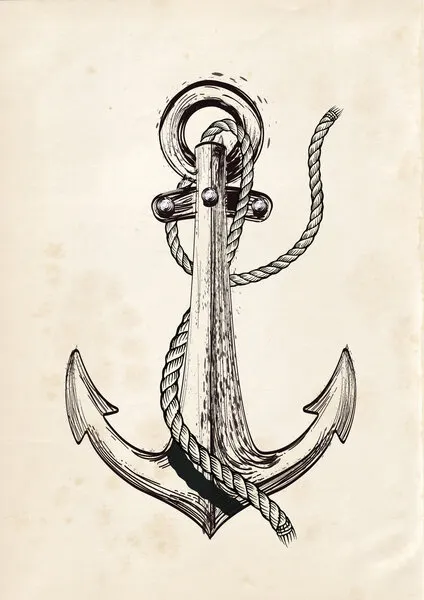 Vintage Nautical Anchor, wall art by Nicholas