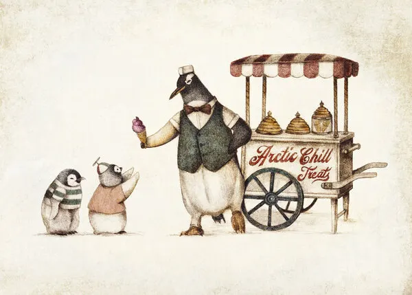 Arctic Chill Treats, wall art by Mike Koubou