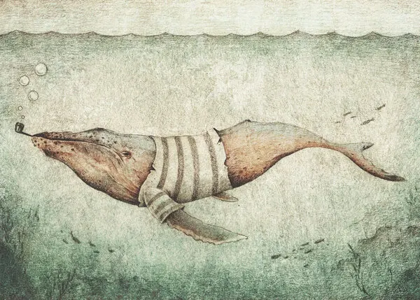 Sailor of the Deep Ocean, wall art by Mike Koubou