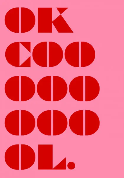 Bold Geometric Message, wall art by Athene Fritsch