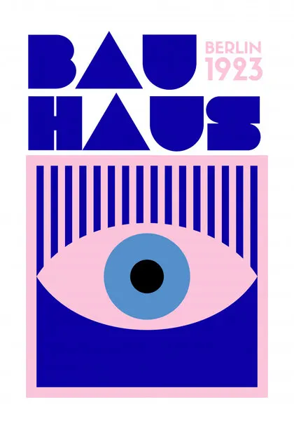 Bauhaus Eye, wall art by Athene Fritsch