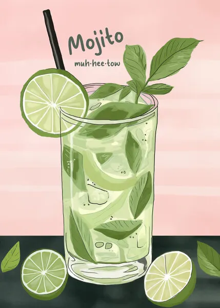 Refreshing Green Mojito, wall art by Andreas Magnusson