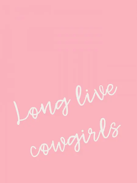 Long Live Cowgirls, wall art by Jolly and Dash