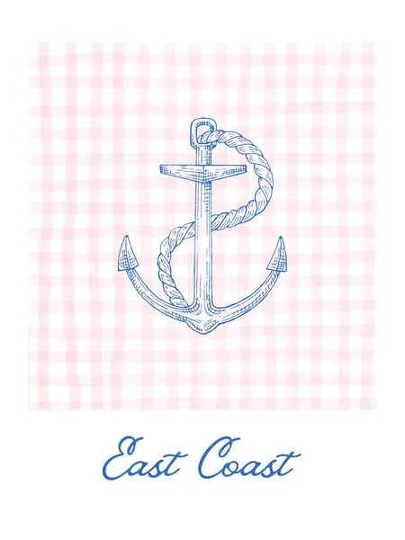 East Coast Anchor, wall art by Jolly and Dash
