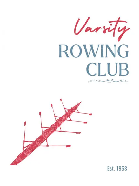 Varsity Crew Boat, wall art by Jolly and Dash