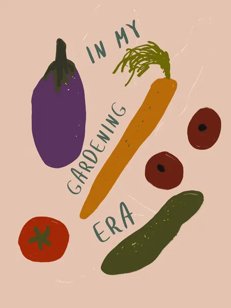 Veggie Vibes, wall art by Treechild
