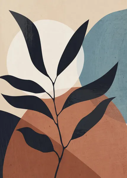 Earthy Botanical Abstraction, wall art by ThingDesign