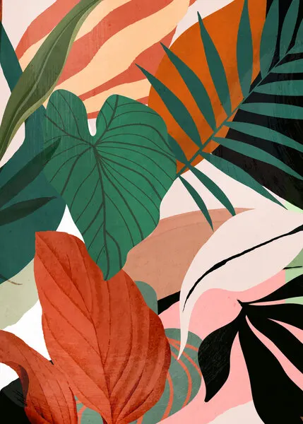 Modern Tropical Foliage, wall art by ThingDesign