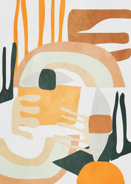 Organic Abstract Forms, wall art by ThingDesign