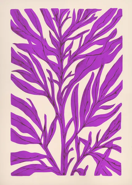 Vivid Purple Plant, wall art by Andreas Magnusson
