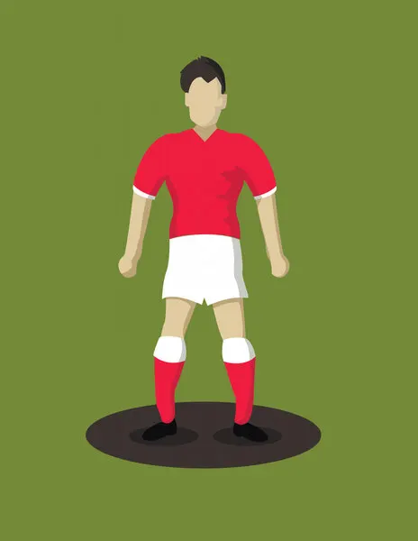 Red Shirt Soccer Player, wall art by Nicholas
