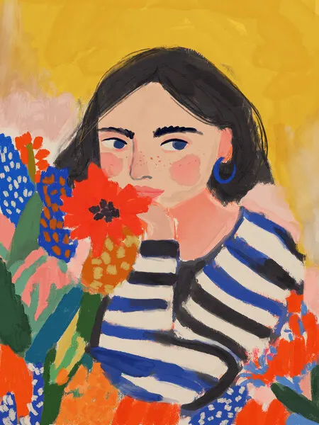 Striped Daydreams, wall art by Treechild