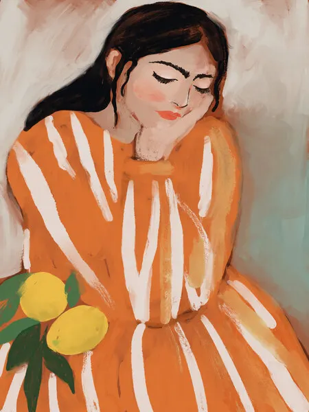Lemon Dreams, wall art by Treechild