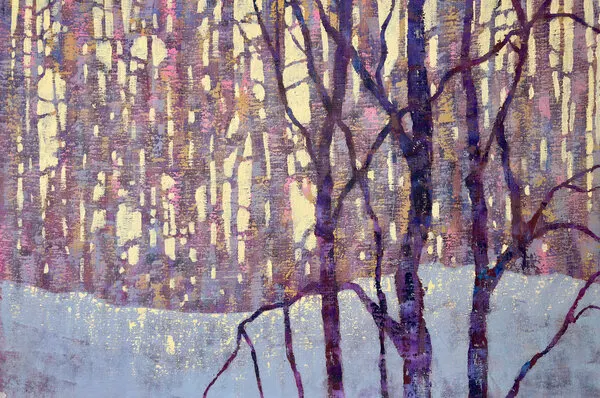 Purple Forest Glow, wall art by Ekaterina Prisich