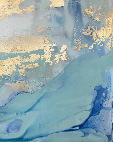Golden Wavescape, wall art by Julia Contacessi