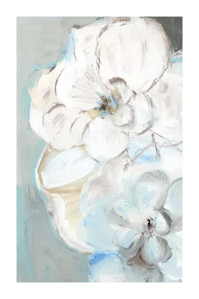 Gentle Floral Abstract, wall art by cartissi