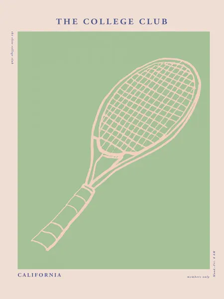 Racket Reverie, wall art by Treechild