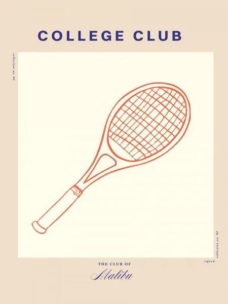 Racquet Reverie, wall art by Treechild