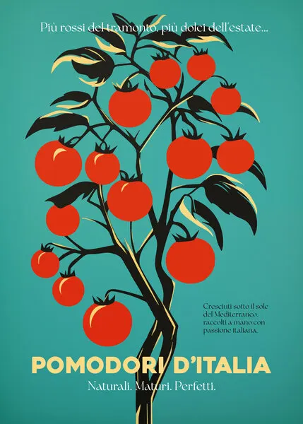 Vibrant Italian Tomatoes, wall art by Andreas Magnusson
