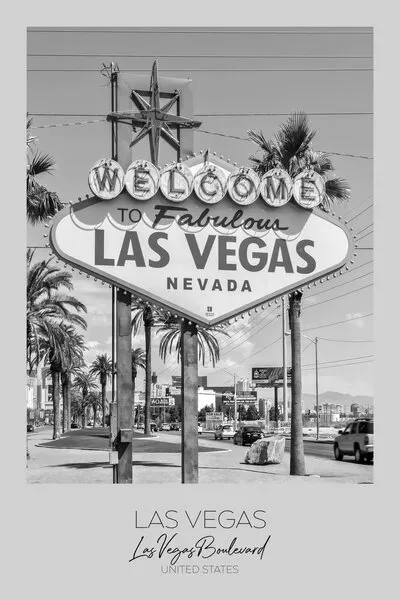 Welcome Las Vegas Boulevard, wall art by Melanie Viola