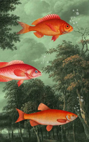 Fish Among The Trees, wall art by Marja van den Hurk