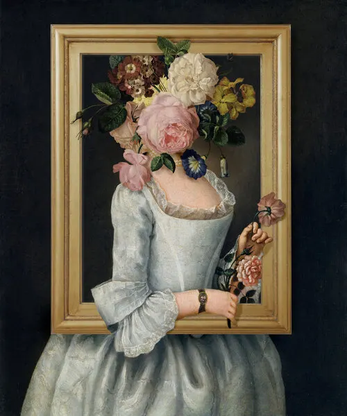 Elegant Flower Head Portrait, wall art by Marja van den Hurk