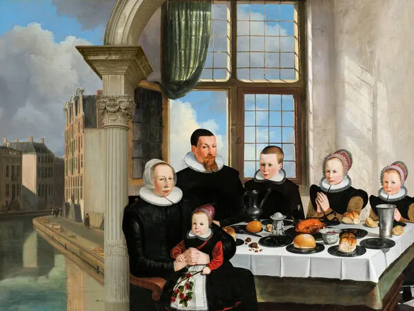 Dutch Family Portrait, wall art by Marja van den Hurk