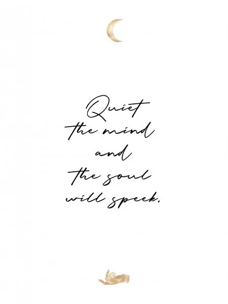 Quiet Mind Soul Speaks, wall art by Ohkimiko