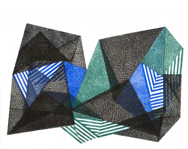 Bold Geometric Composition, wall art by Paulina Vårregn