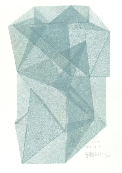 Abstract Geometric Structure, wall art by Paulina Vårregn