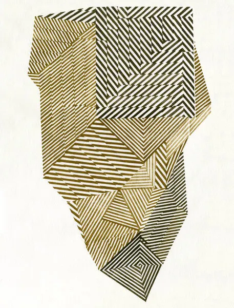 Geometric Maze Pattern, wall art by Paulina Vårregn